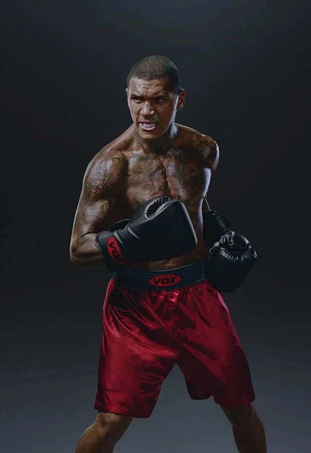 Boxer Conor Benn photographed by sports advertising photographer Jon Enoch