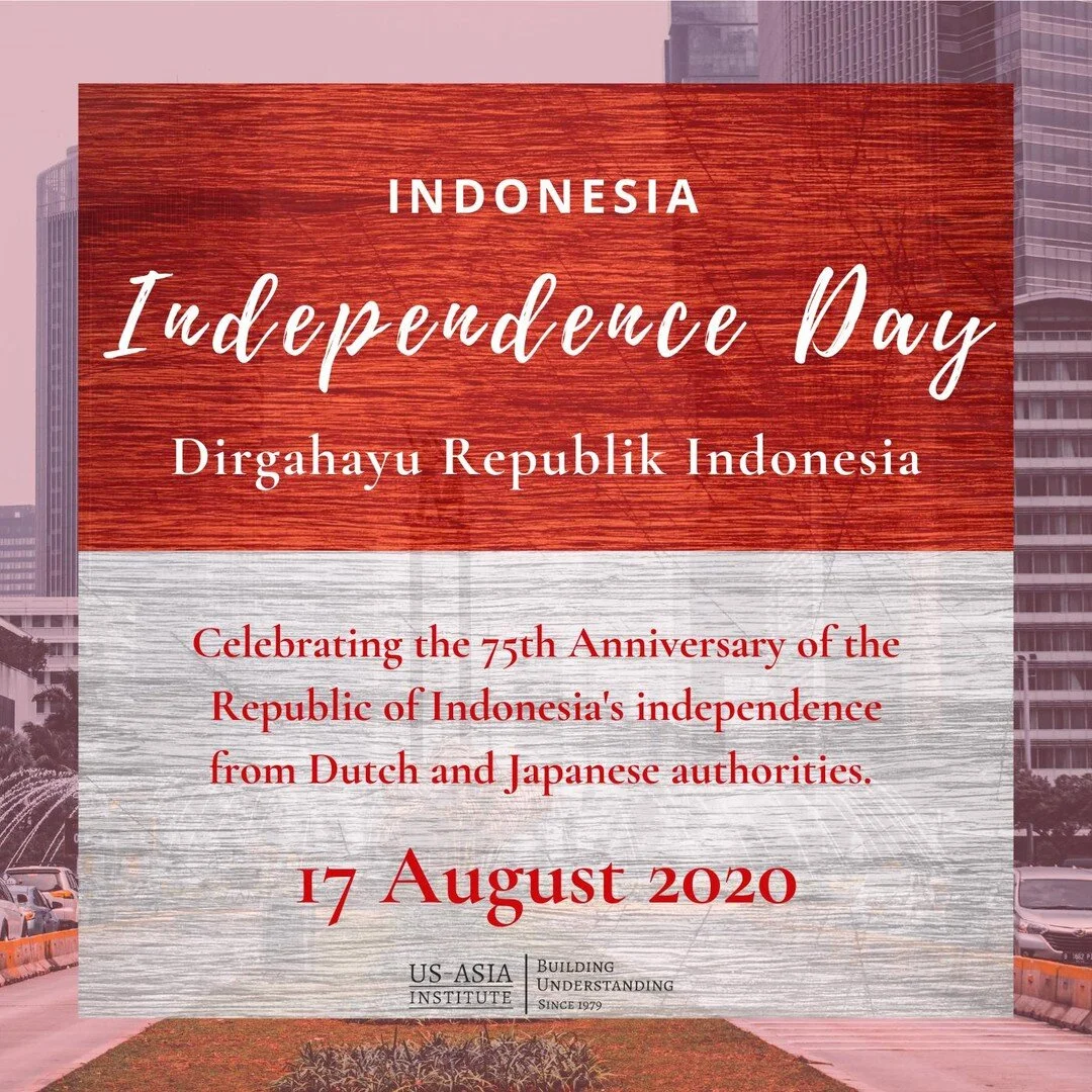 Happy Independence Day to our @kbriwashdc Friends!!!
Each year, there is a national theme in celebration of Independence Day. This year is Indonesia Maju meaning Indonesia Advances.

#Dirgahayu #Indonesia #usasiainstitute #DirgahayuRI75 #independenceday #dirgahayuindonesia