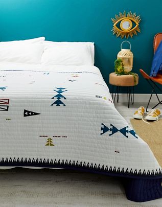 Abstract Triangle Quilted Throw £30