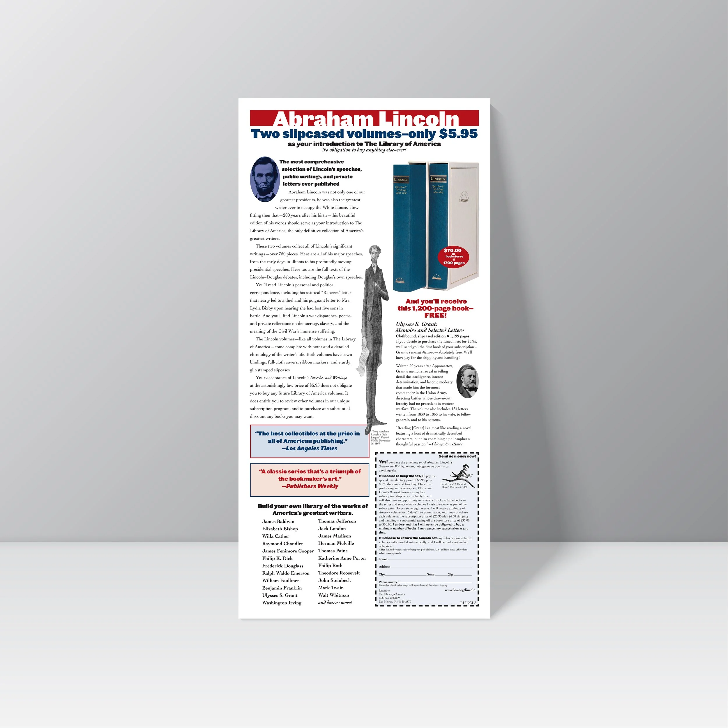  Lincoln newspaper ad 