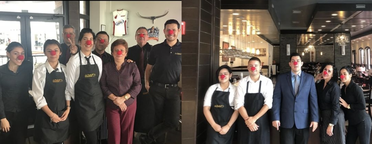 Our staff participating in Red Nose Day to bring awareness to and raise money for Child Poverty.