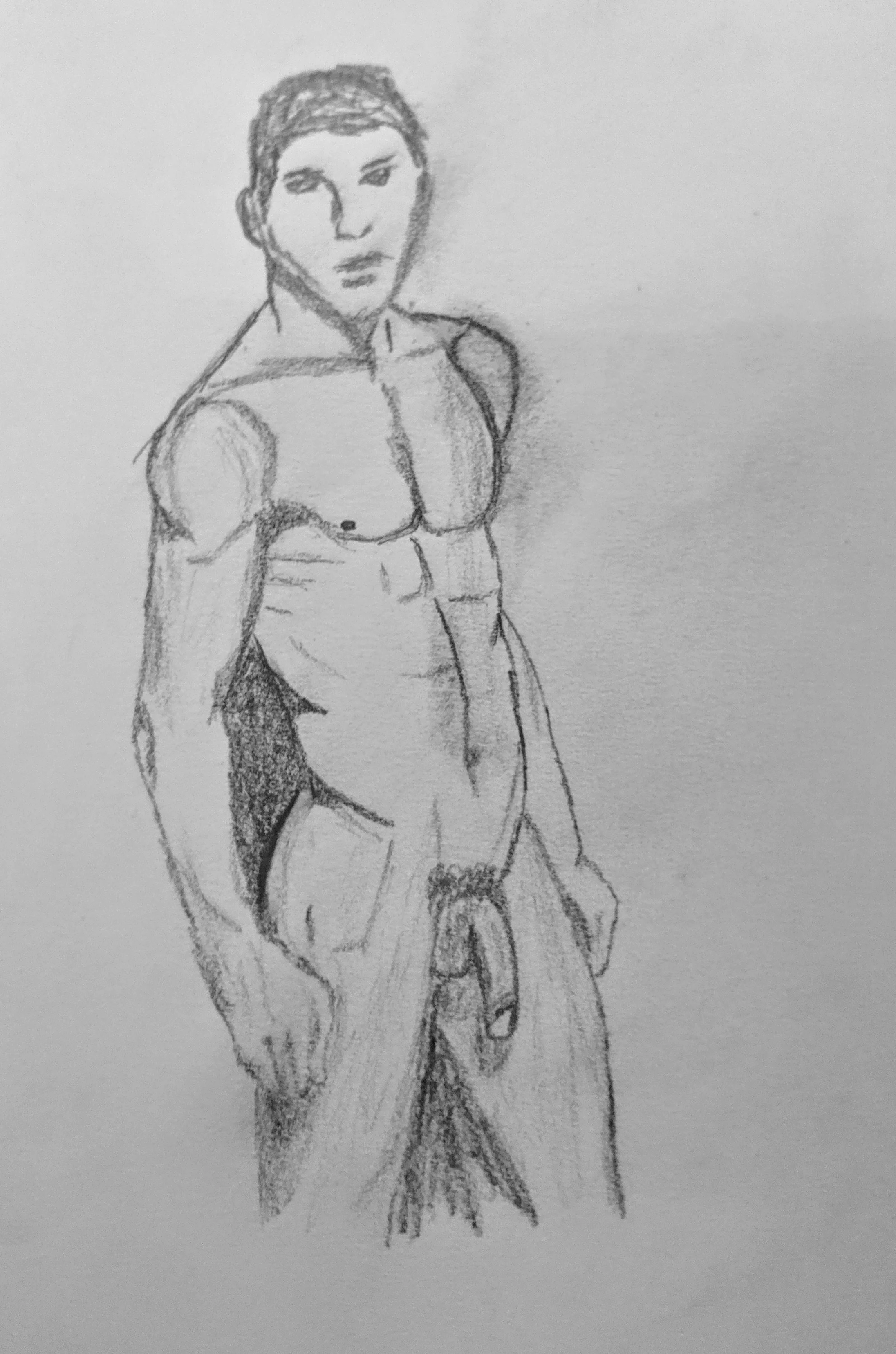 Graphite pencil in sketchbook