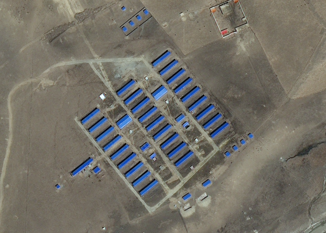 Aerial view of the nuns' accommodation, April 2017 (Apollo Mapping)