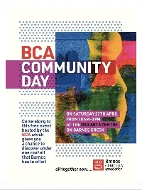 Don't forget - BCA Community Day!