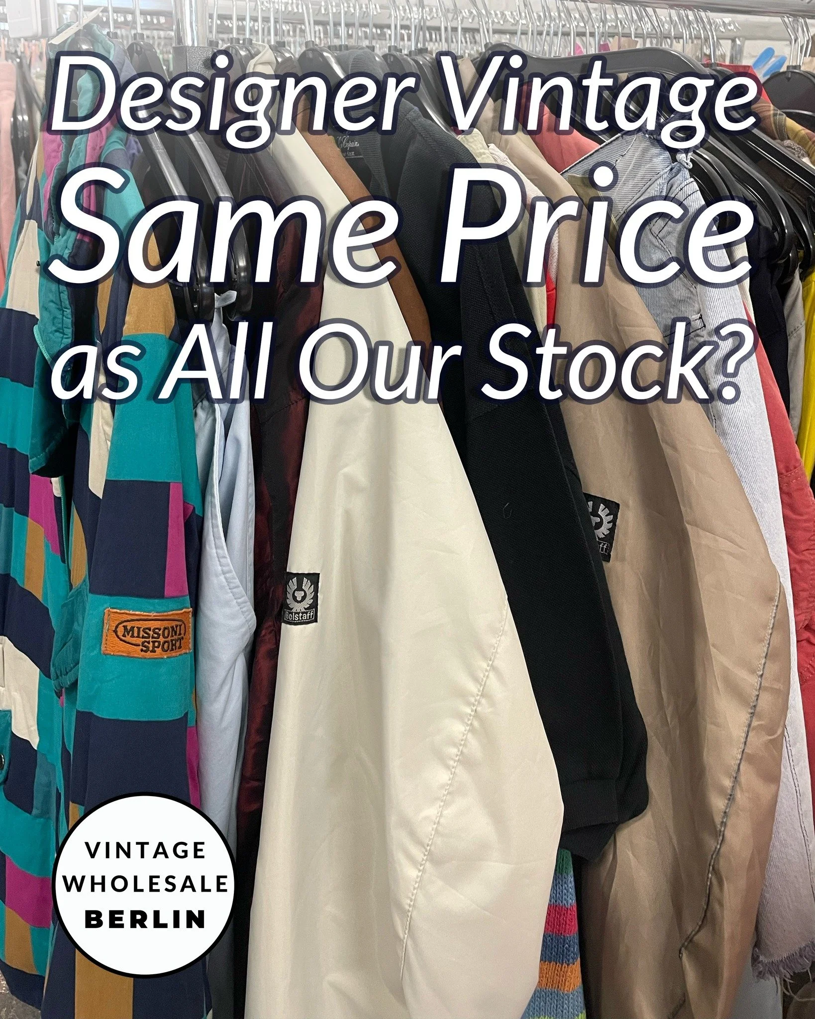 🏷️ Designer Vintage. Same Price as All Our Stock. Yes, Really.

Our regular customers get access to designer true vintage pieces at the exact same price as everything else on our racks.

Burberry, Kenzo, Celine, Stone Island, Missoni, Valentino, Arm