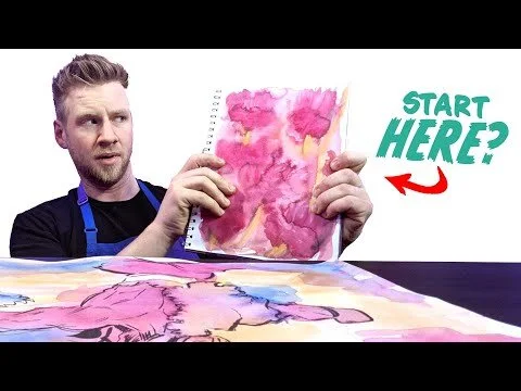 I tried "REVERSE" Colouring-in...