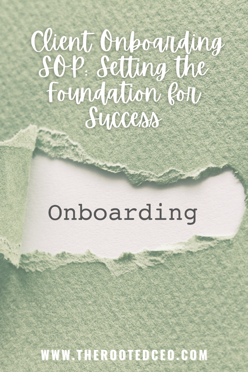 Client Onboarding SOP: Setting the Foundation for Seamless Success