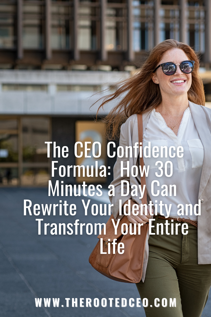 The CEO Confidence Formula: How Thirty Minutes a Day Can Rewrite Your Identity and Transform Your Entire Life