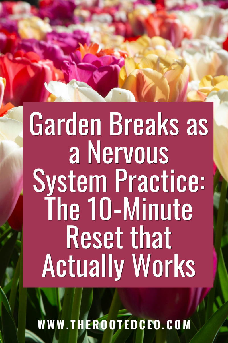Garden Breaks as a Nervous System Practice: The 10-Minute Reset That Actually Works