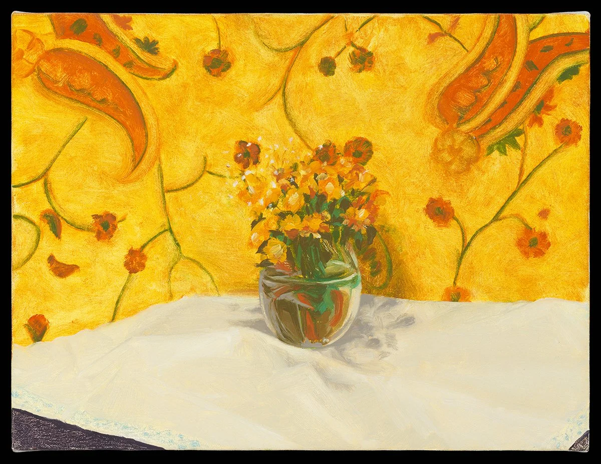 Still Life with Flowers and Floral Patterns, #1