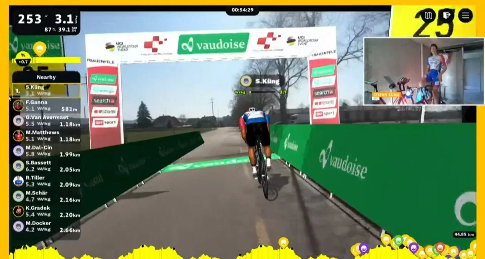 Stefan Küng takes the win in Race 2 of The Digital Swiss 5