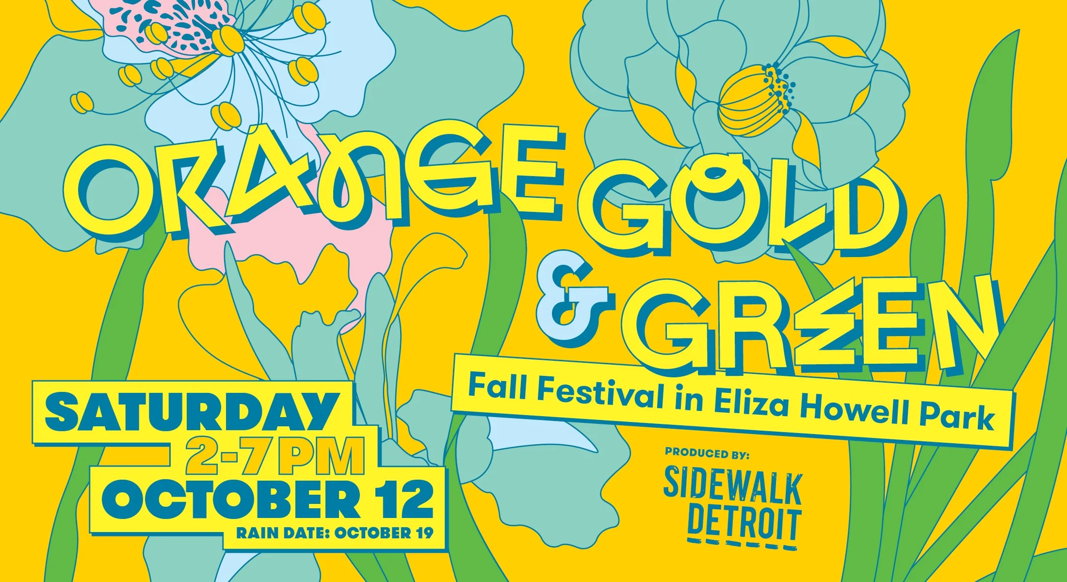 Orange, Gold &amp; Green