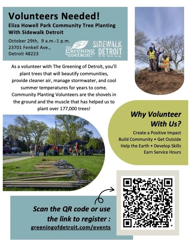 Eliza Howell Park Community Tree Planting 