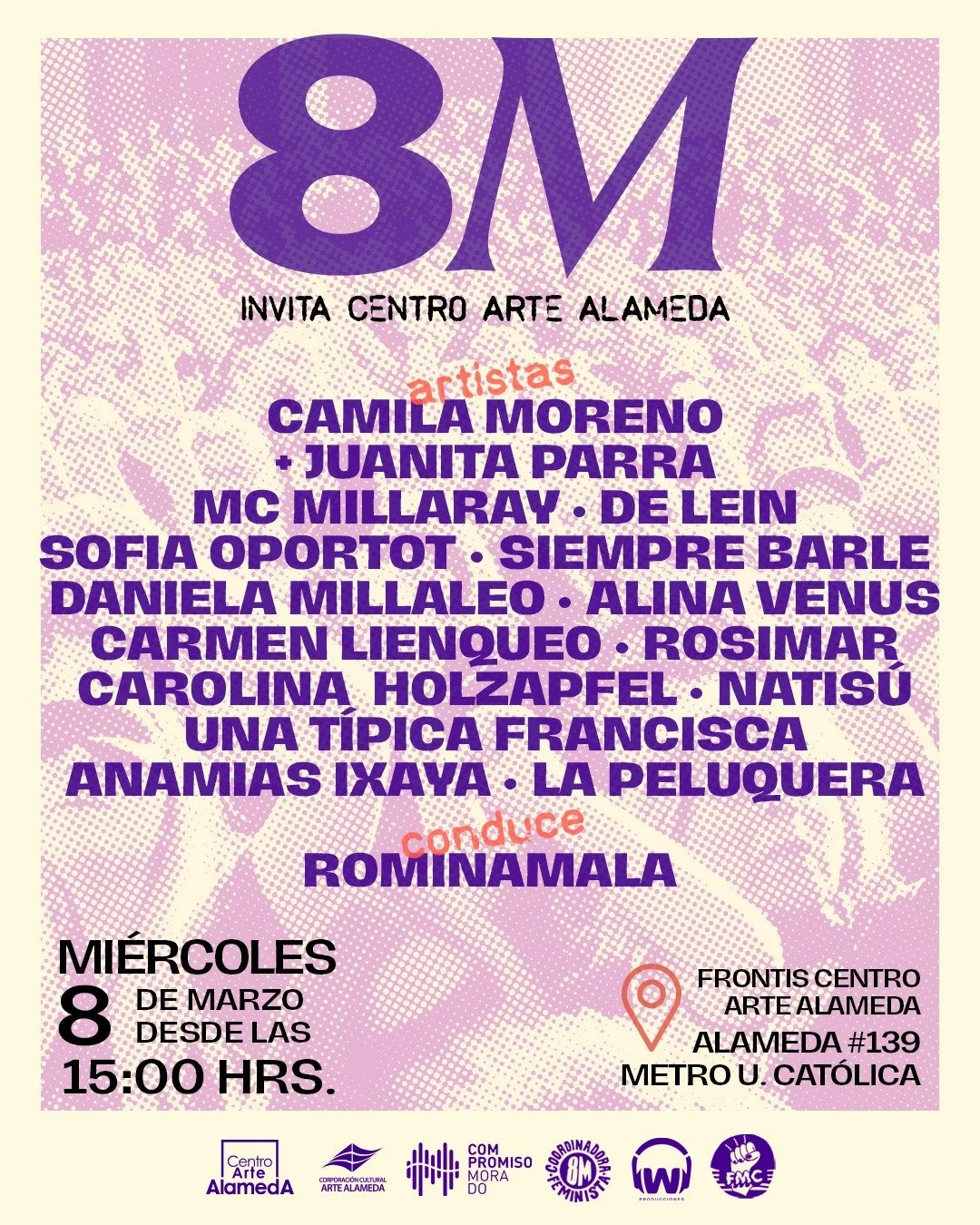 #8M en Centro Arte Alameda: música en la calle y cine feminista