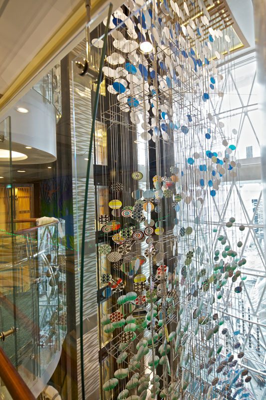   Gateway to the Hidden Part of the Sky 2010 
 Installation View 
 Aluminum composite panel, aluminum, polycarbonate, stainless steel rod, Kanar, ink  