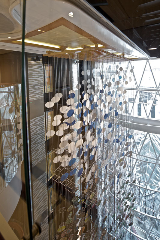   Gateway to the Hidden Part of the Sky 2010 
 Installation View 
 Aluminum composite panel, aluminum, polycarbonate, stainless steel rod, Kanar, ink  