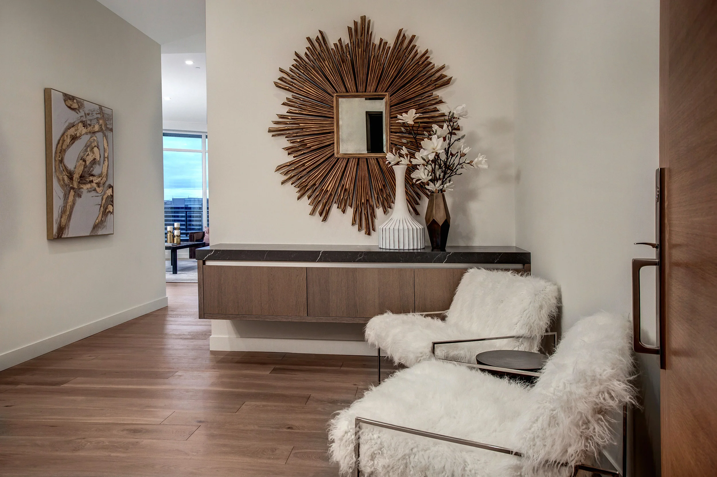 Large foyer provides a grand entry.