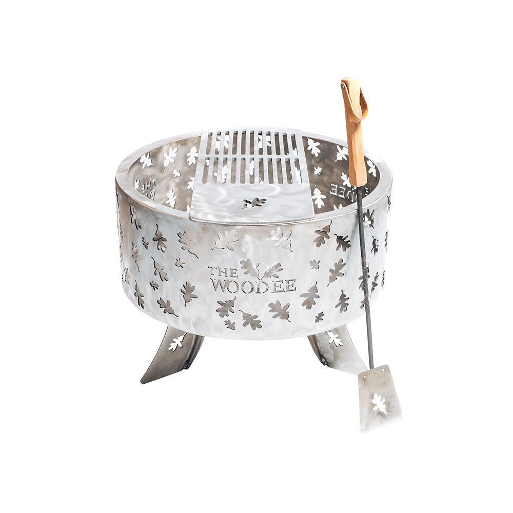 600mm Stainless Steel Fire Pit Cooking Set and Lid — The Woodee, Makers