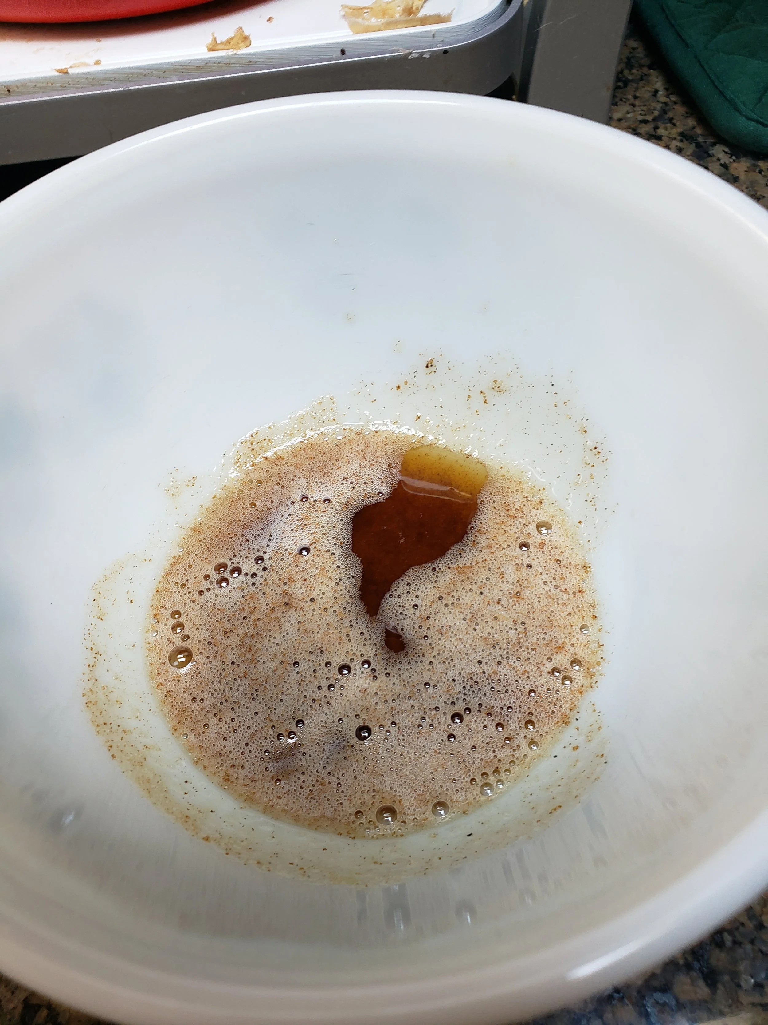 Brown butter! It should smell like nuts and have this froth on top. If it smells burnt, it’s burnt and will need to be re-made.