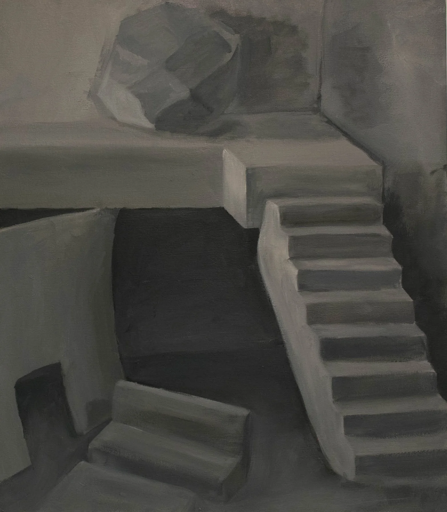 White Interior, Oil on Canvas, 2018