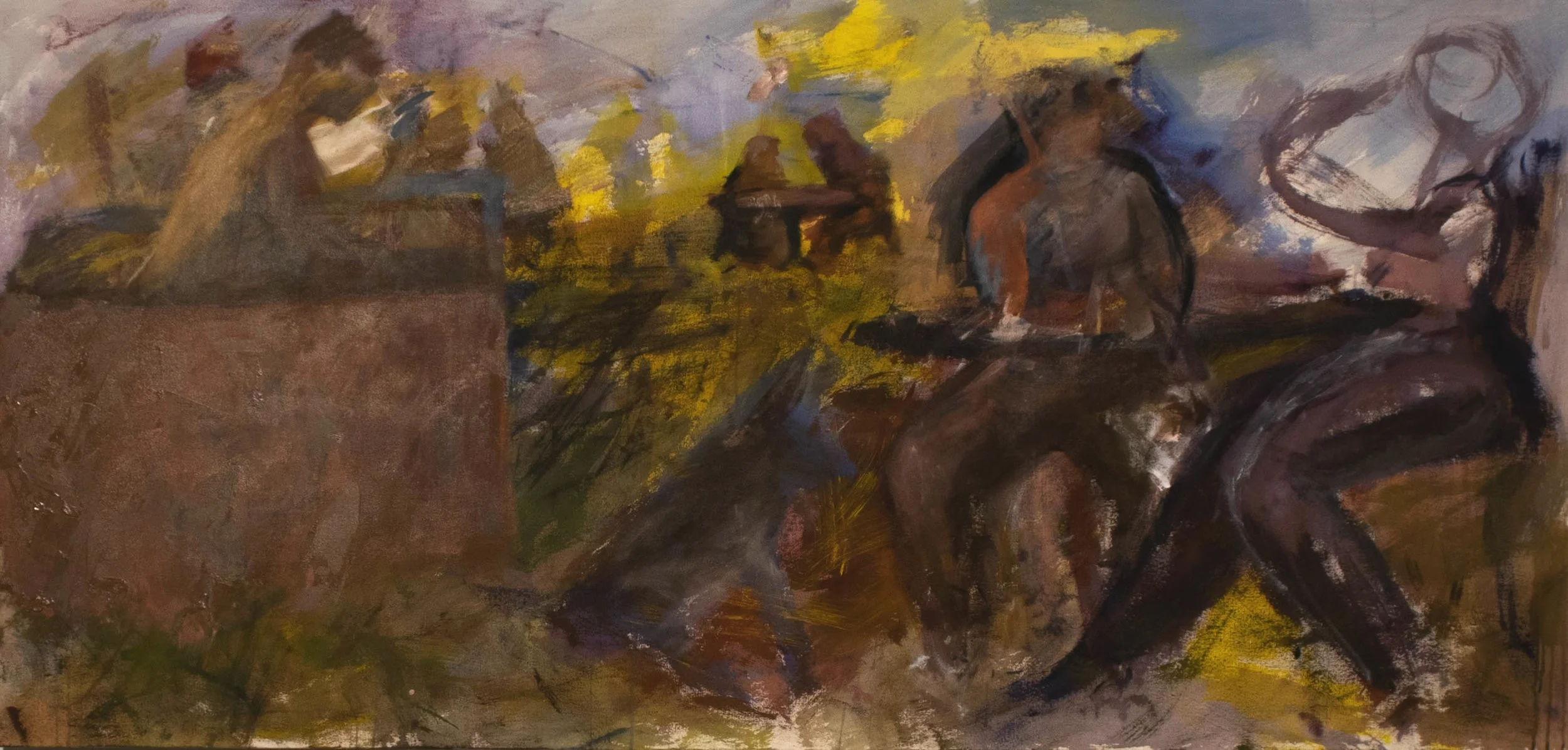 Lunch, Acrylic and Oil on Canvas, 2019