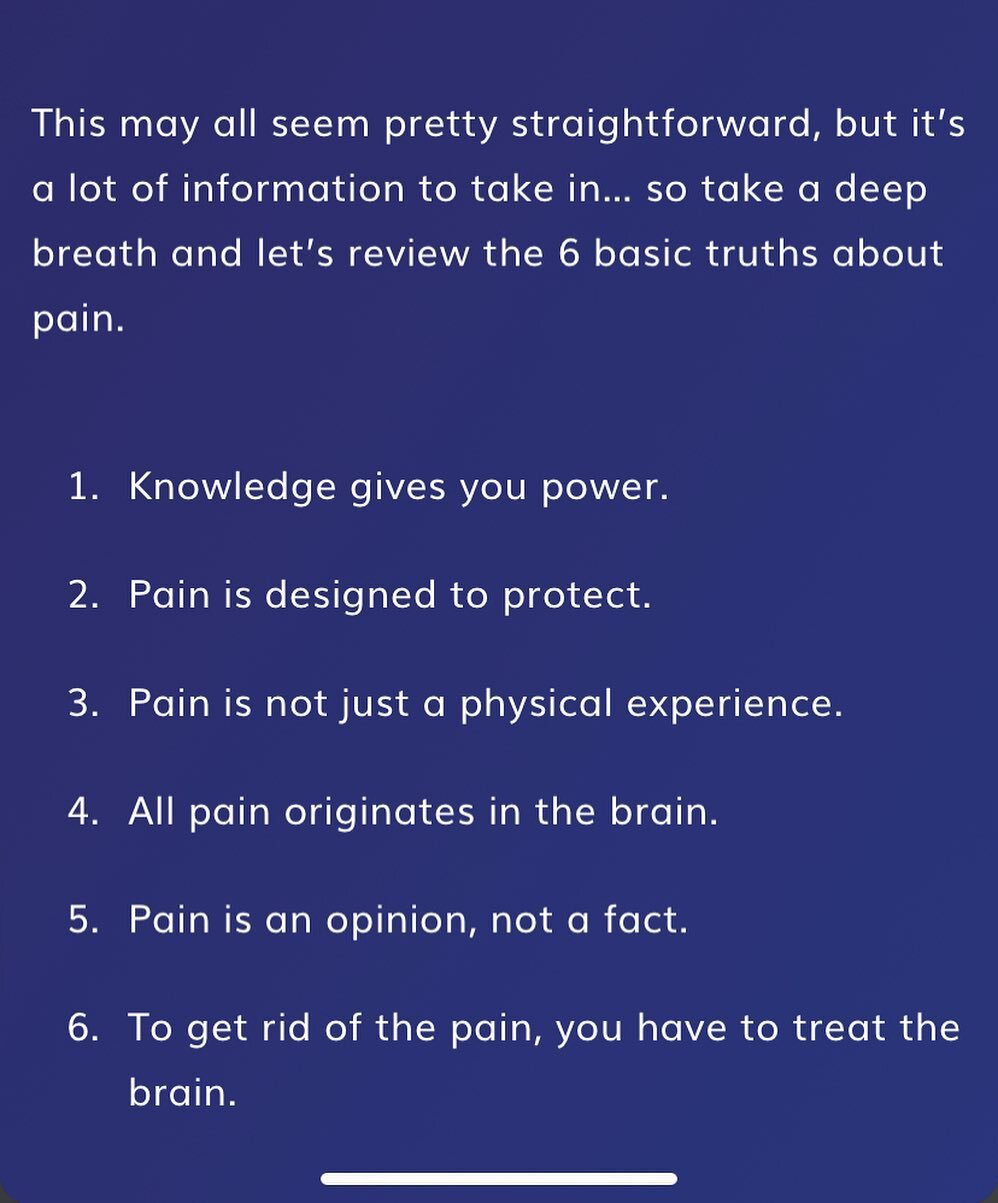 TRUTHS ABOUT PAIN!