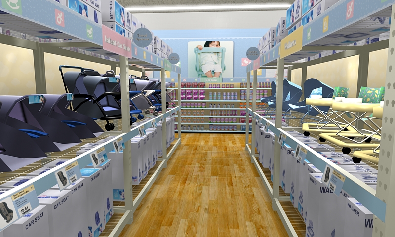 Disney Baby store concept within Walmart