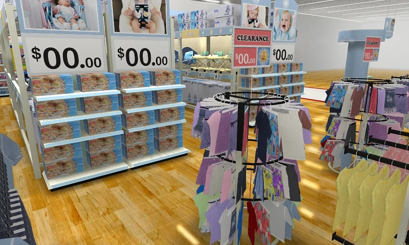 Disney Baby store concept within Walmart