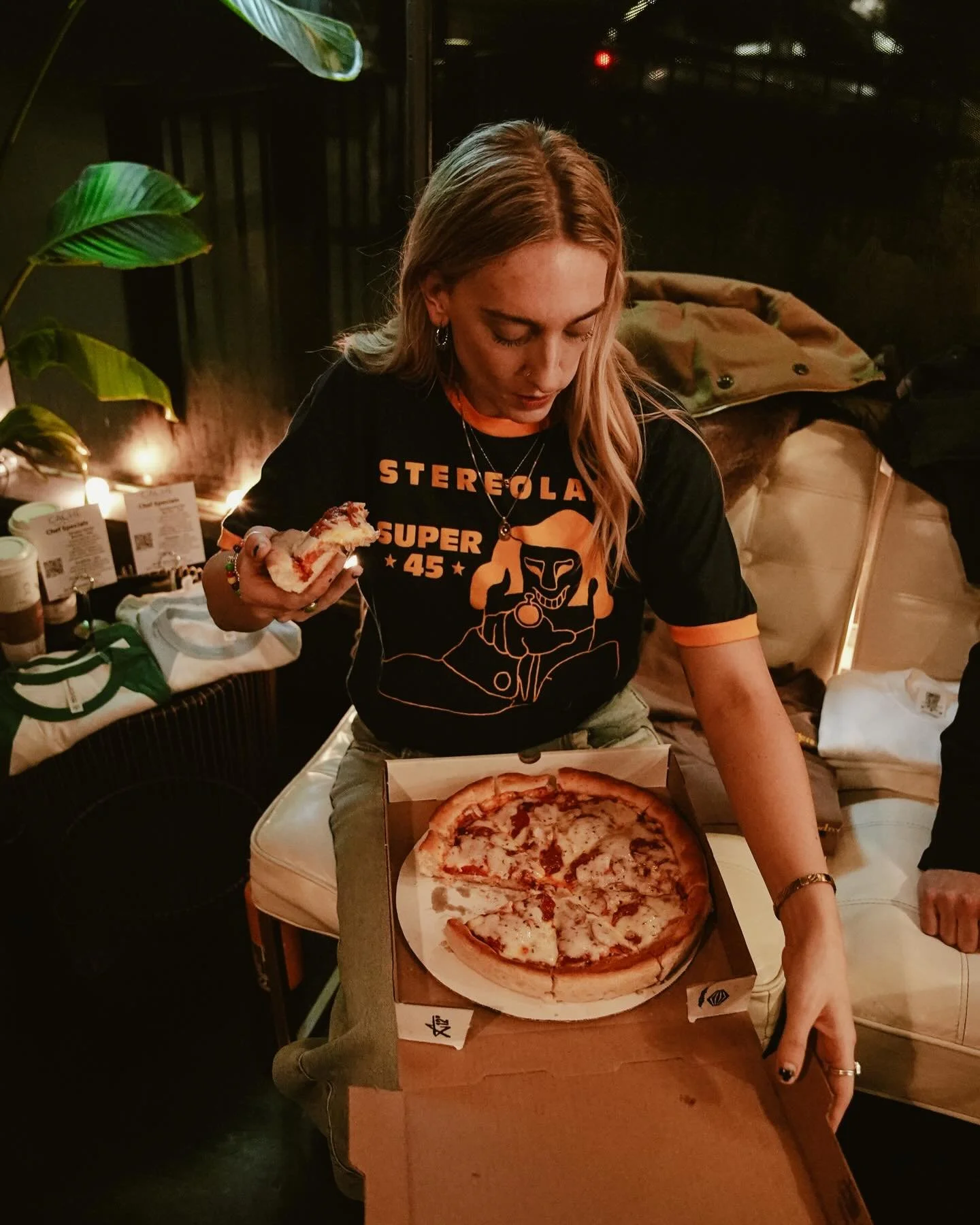 for whatever reason I always have photos of Chloe eating, hope yall like pizza