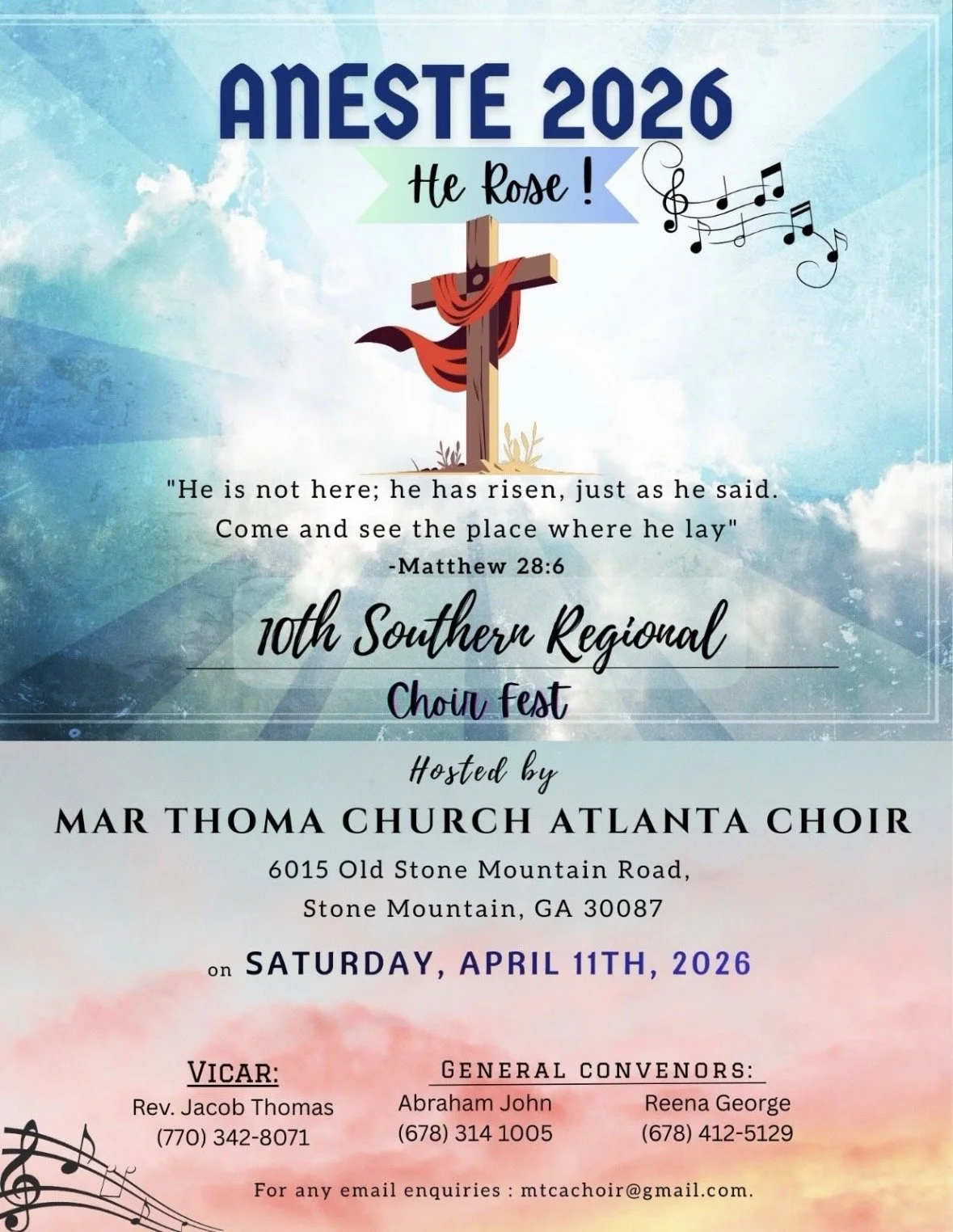 Aneste 2026 Choir Fest - ATL