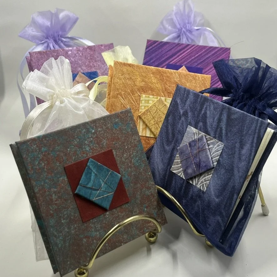 Calligraphy concertina accordion books