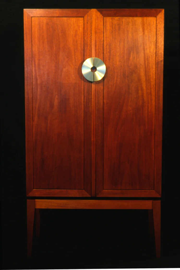 Johnson CD Armoire, 1995. Mahogany