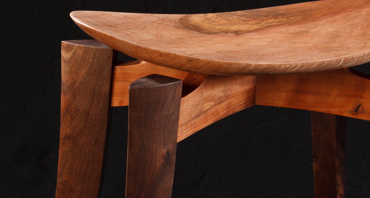 Stools, 2012. Walnut, Cherry