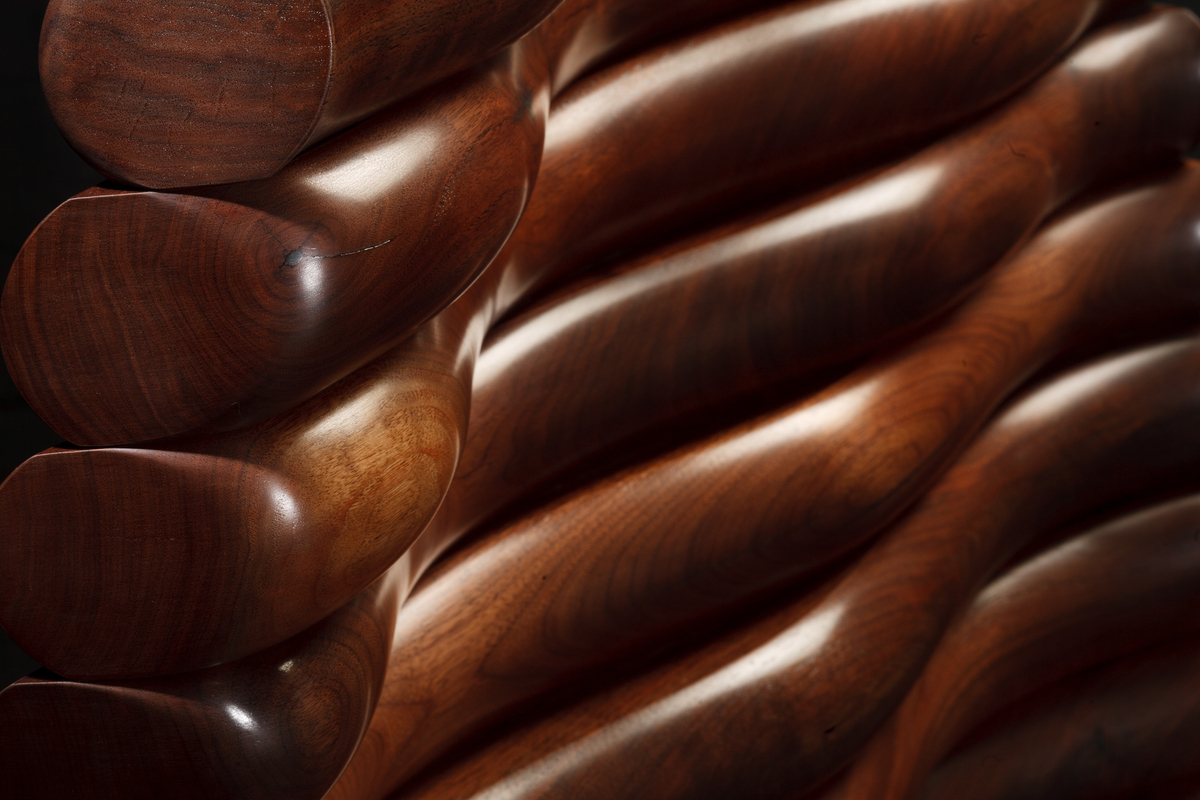 Cascading Water, 2013. Walnut