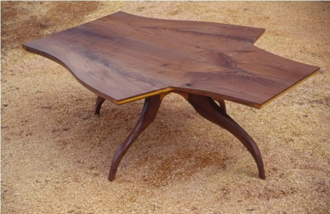 Uprooted Tree House Table, 1999. Black walnut, osage