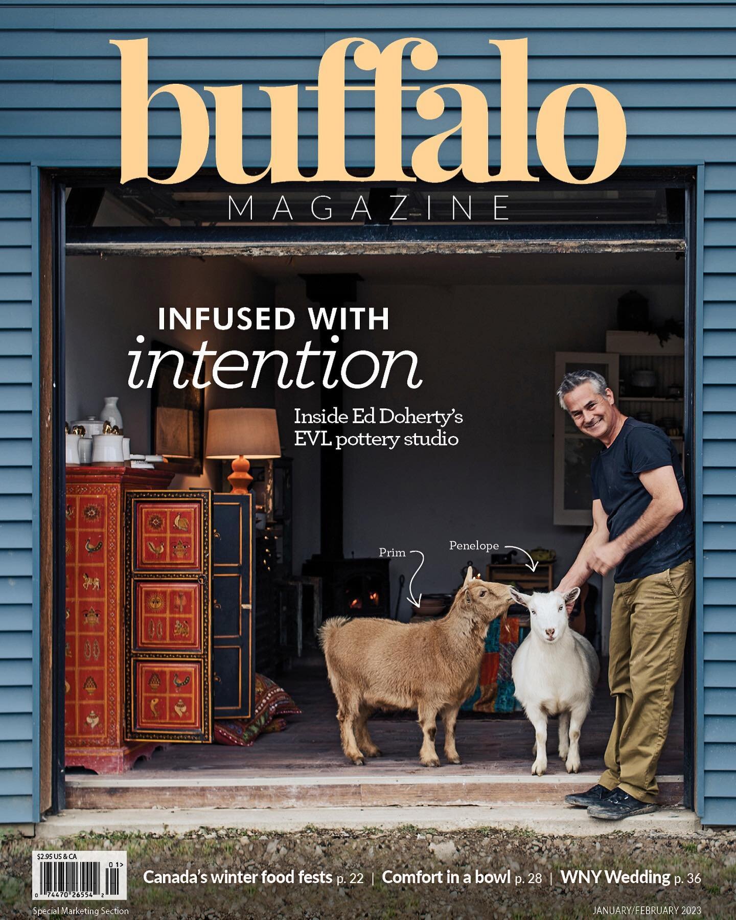 Thanks to @buffalomagazine for sending me on assignments where I always meet the most fascinating people. This was my last shoot of 2022, and a definite favorite. Ed Doherty of @hornhillpottery for the first issue of the year. I&rsquo;ll be sharing m