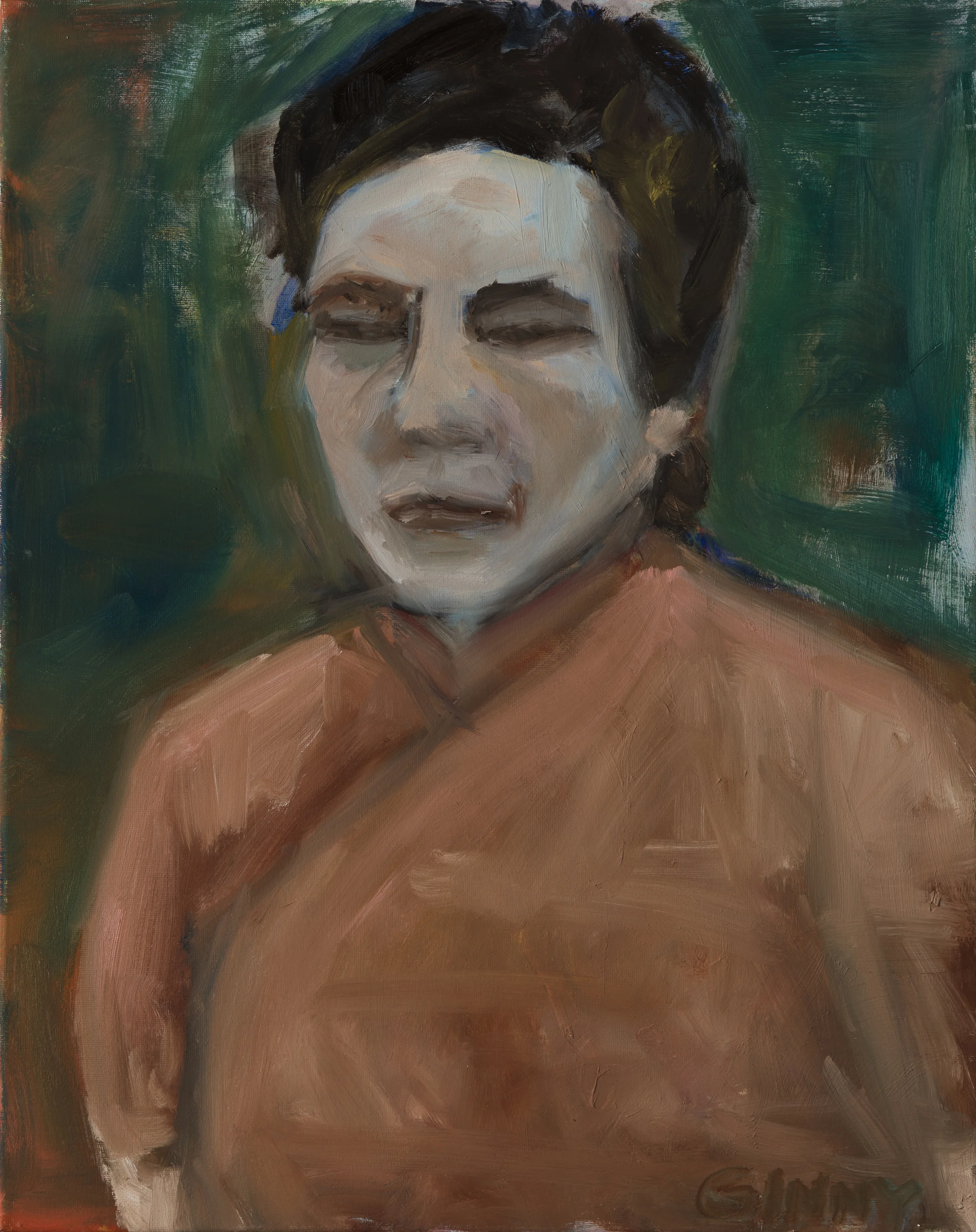 "Headmistress" oil on canvas, 20" x 16"