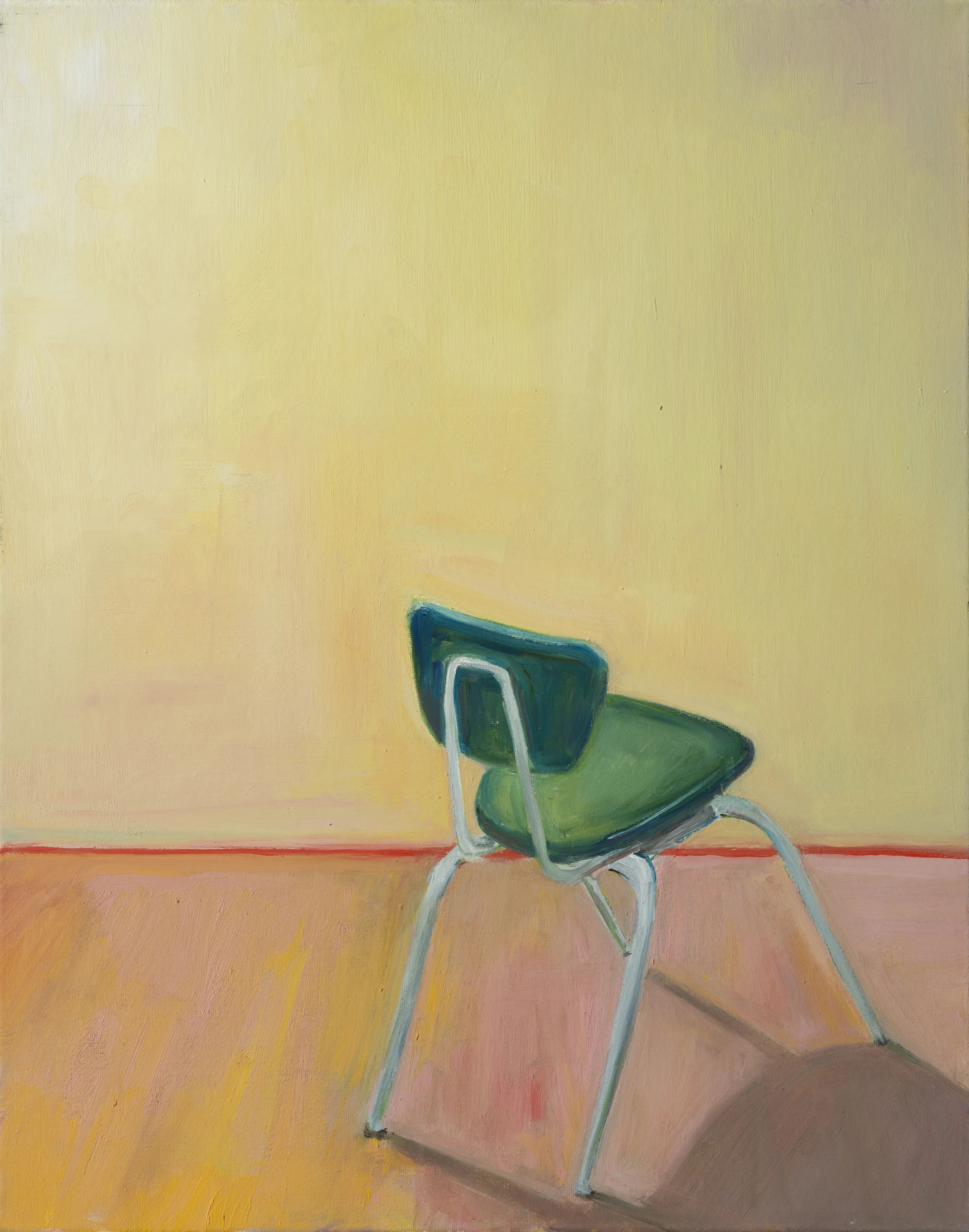 "Have a seat (#2)" oil on canvas, 20" x 16"