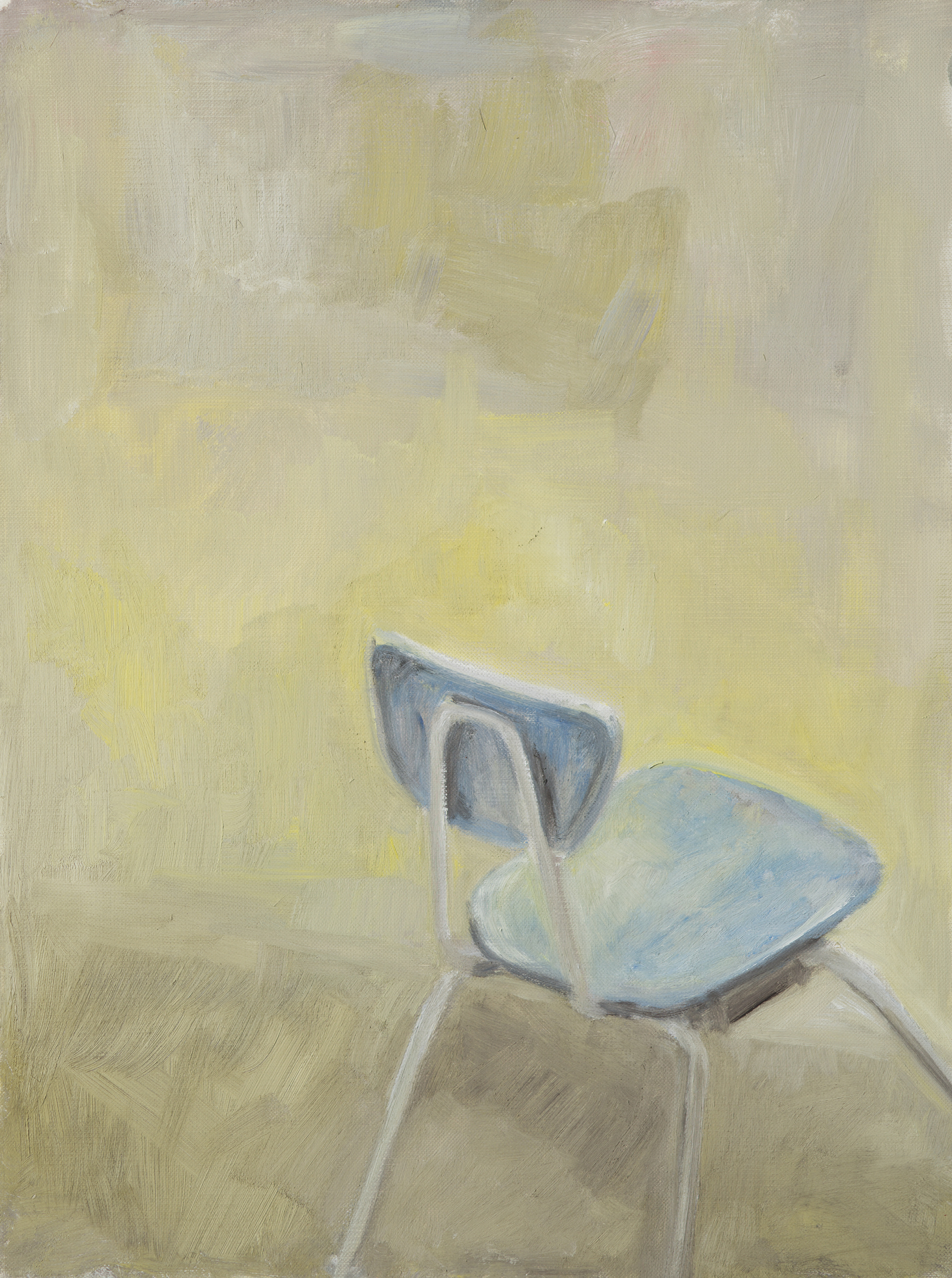 "Have a seat (#1)" oil on paper, 14" x 11"