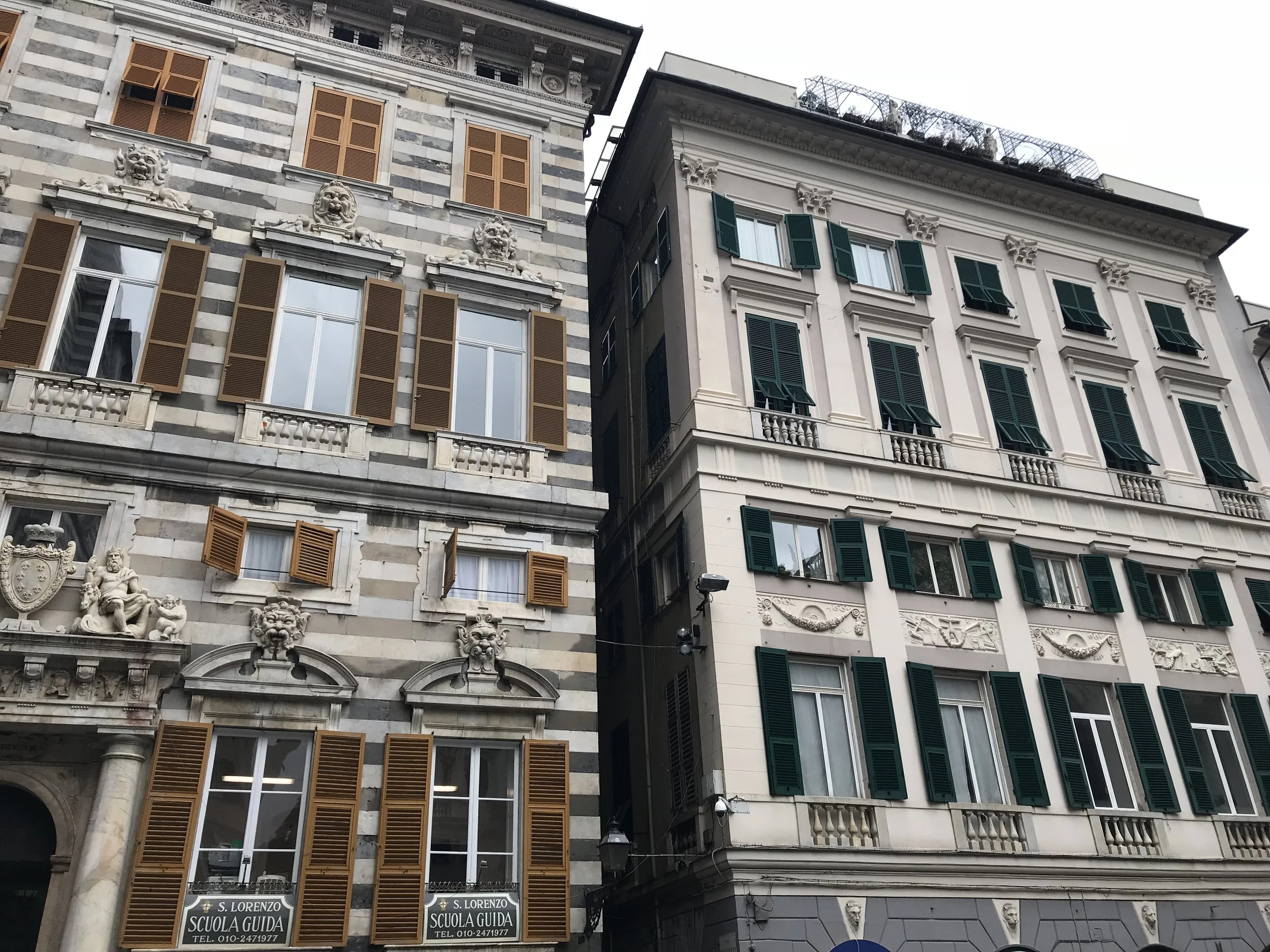 The architecture on Via San Lorenzo