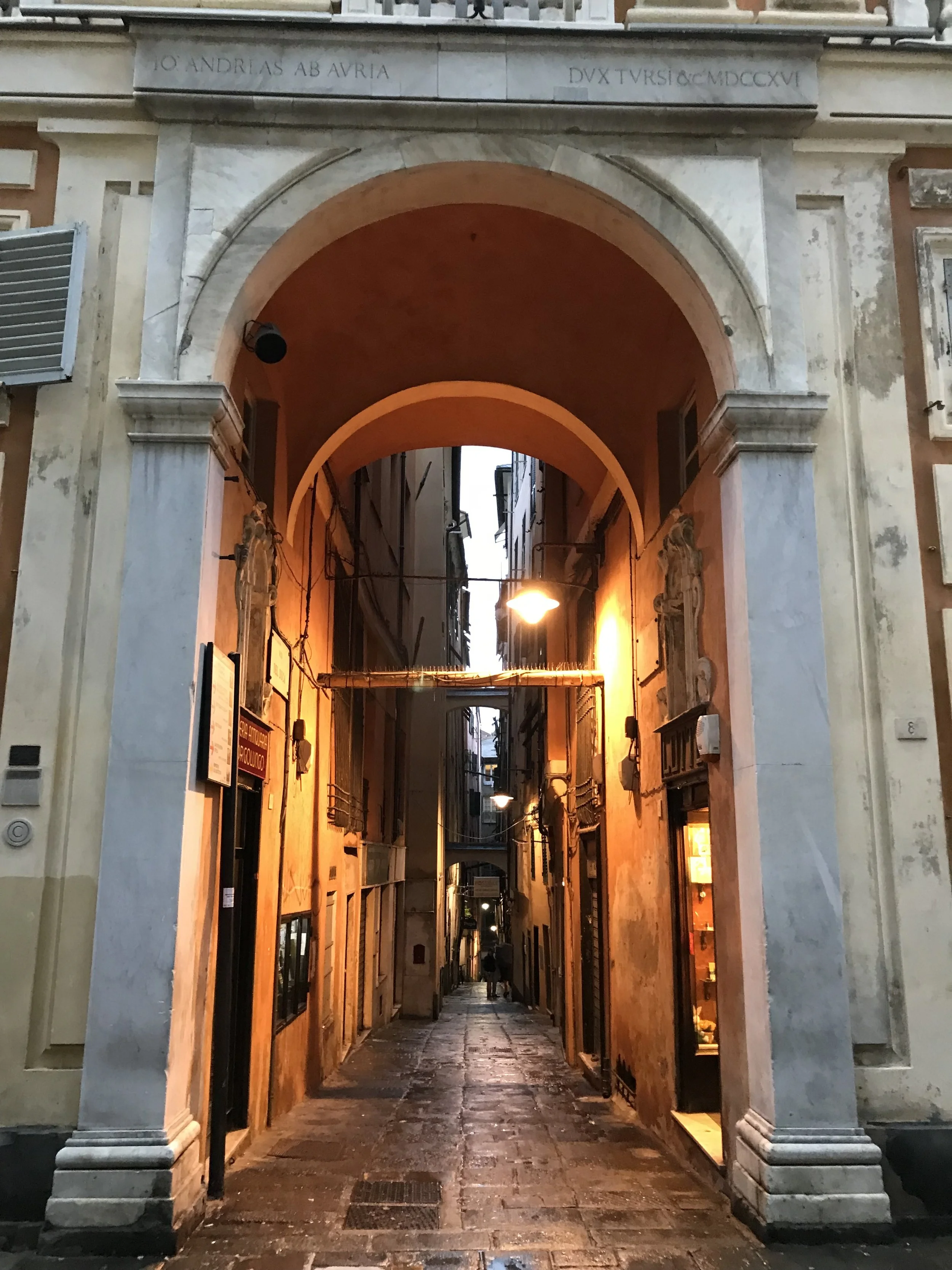 A typical street in Genoa’s historical center, you can spend the whole day walking around these