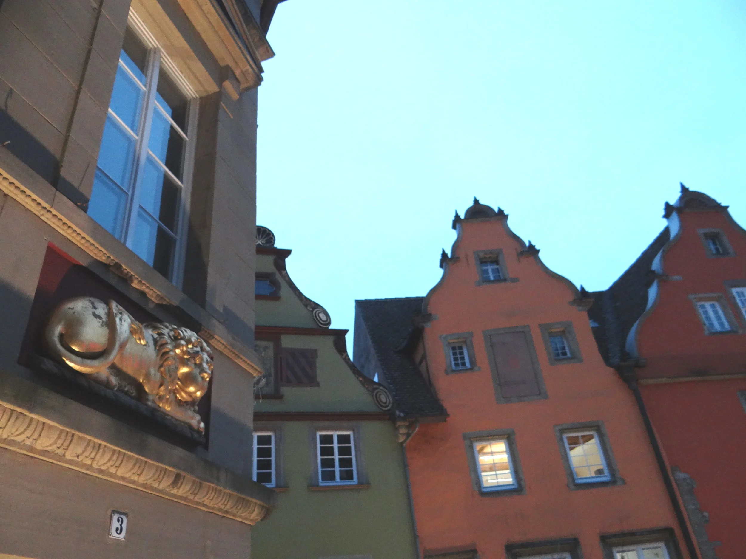 There are quite a few remarkable houses around the Marktplatz and, as you can see here, not all of them are timber-framed!