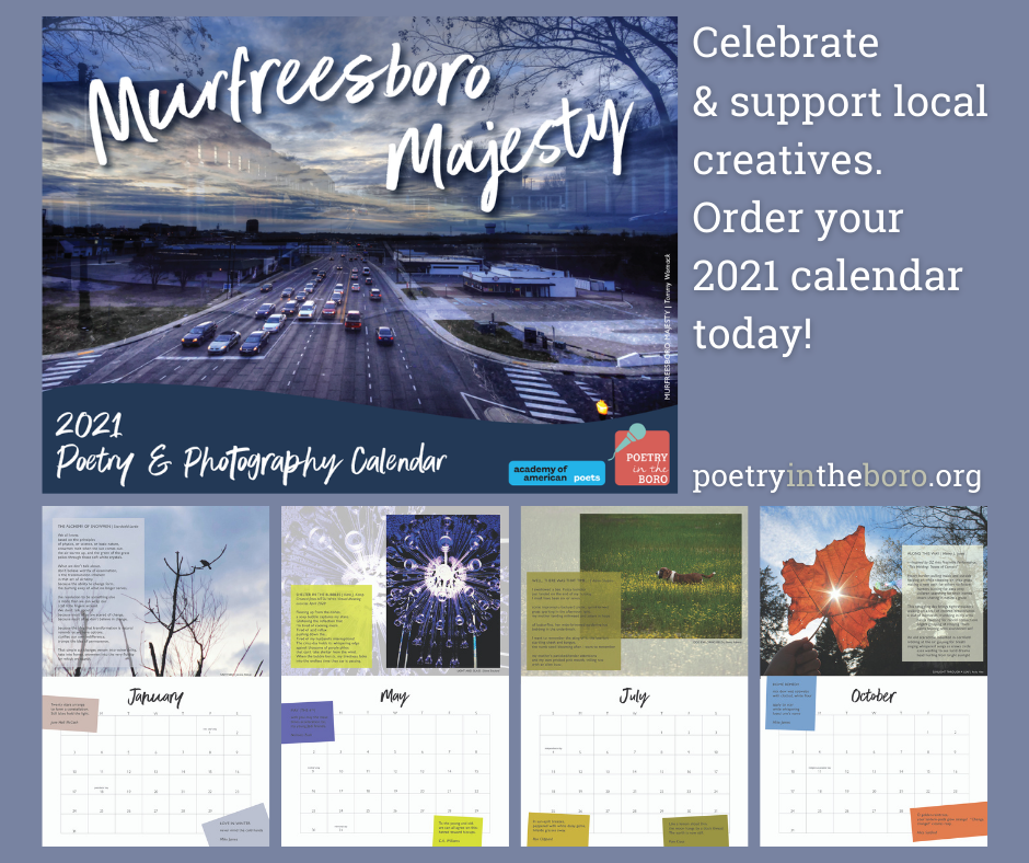 2021 Calendar; Cover image by Tommy Womack
