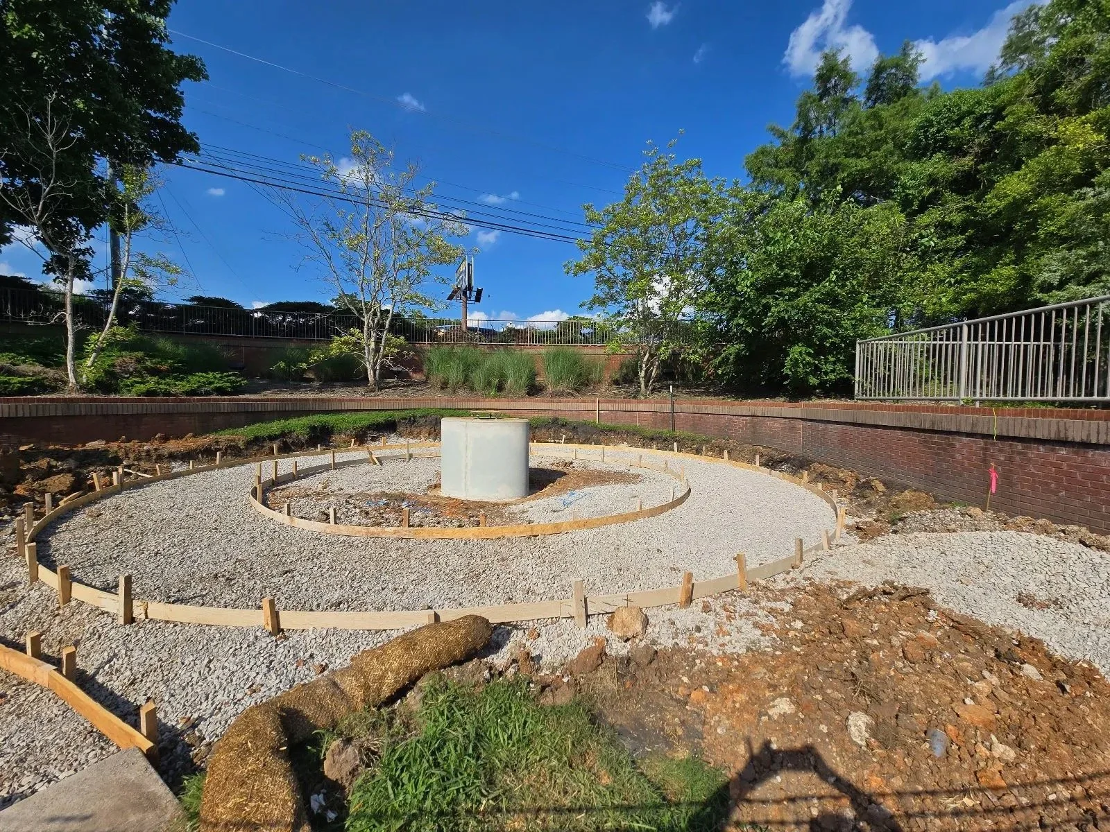 Site preparation at the Discovery Center