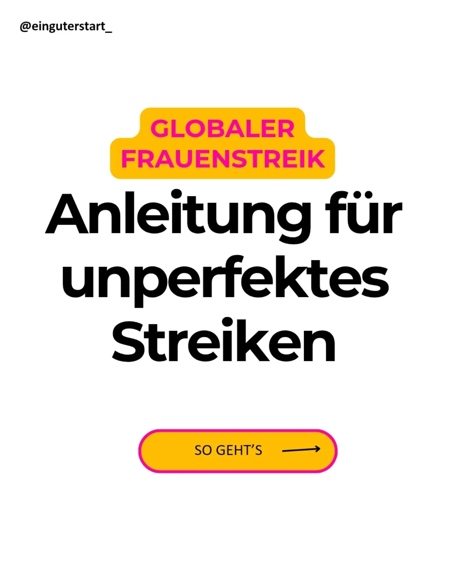 Heute ist Globaler Frauen*Streiktag!

Die wenigsten von uns k&ouml;nnen heute so richtig NICHTS machen. Und das ist auch nicht n&ouml;tig. Dennoch ist heute ein guter Anlass Andere und auch uns selbst daran zu erinnern, was wir eigentlich alles tun. 
