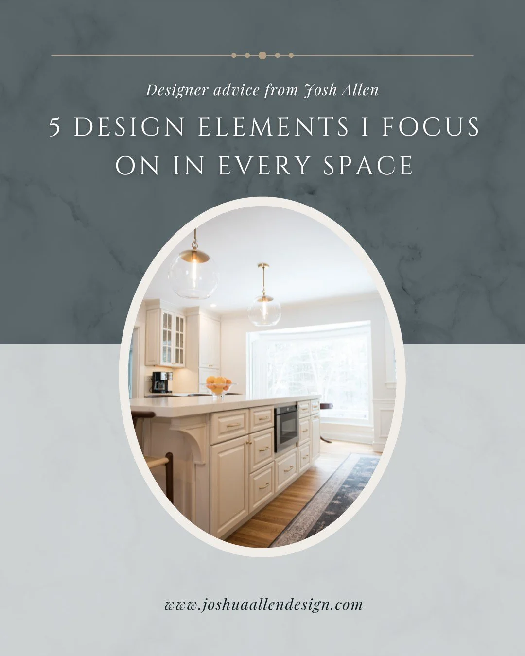 5 Design elements I focus on in every space ⬇️
When I&rsquo;m designing a home, I always come back to these five things&mdash;because when they&rsquo;re done right, the entire space feels elevated, functional, and intentional.

1️⃣ Lighting
2️⃣ Scale
