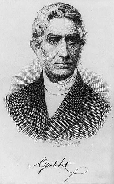 Lambert Adolphe Jacques Quételet by Joseph-Arnold Demannez