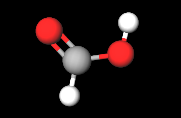 3D Methanoic Acid Molecule