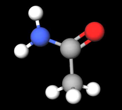 3D Ethanamide Molecule