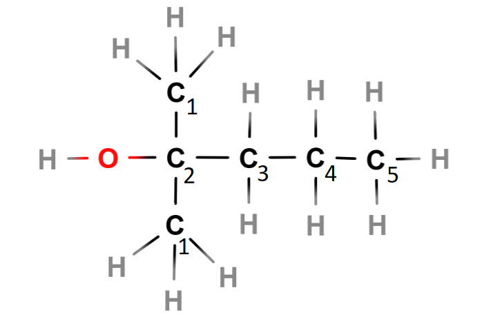 Doesn’t matter which carbon you start with in this case.